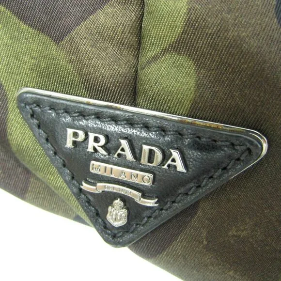PRADA Black Leather Shoulder Bag